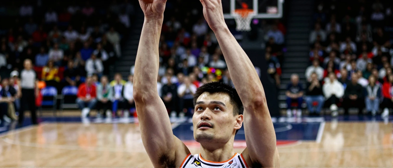 Yao Ming Struggles in Golf Game