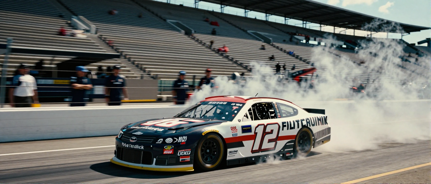 Tyler Reddick crashes out at Sonoma as Denny Hamlin takes points lead