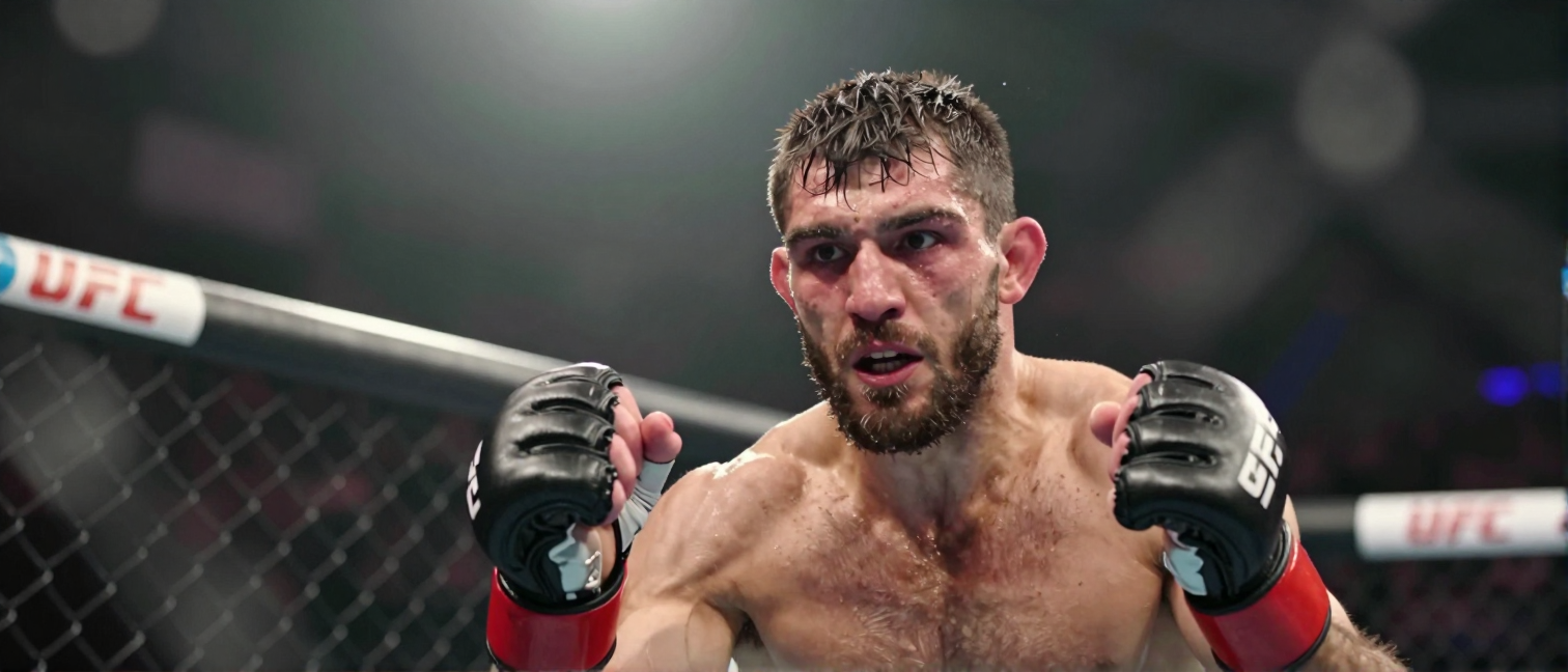 Merab Dvalishvili in corner as Levan Chokheli lights up UFC debut with 23-second finish
