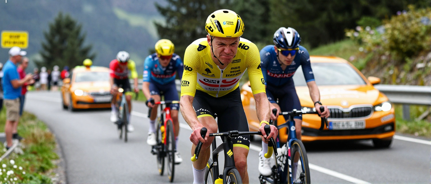 Remco Evenepoel defies odds after Tour de France race car collision