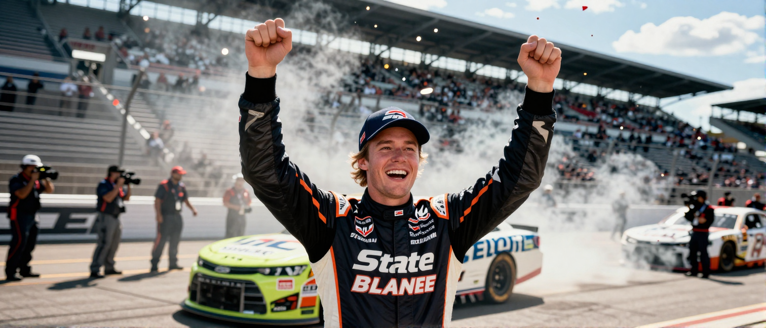 Ryan Blaney Wins Quaker State 400 in Overtime at EchoPark Speedway