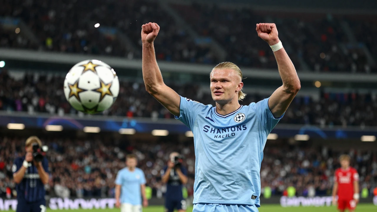 Erling Haaland hits double to seal Man City's Champions