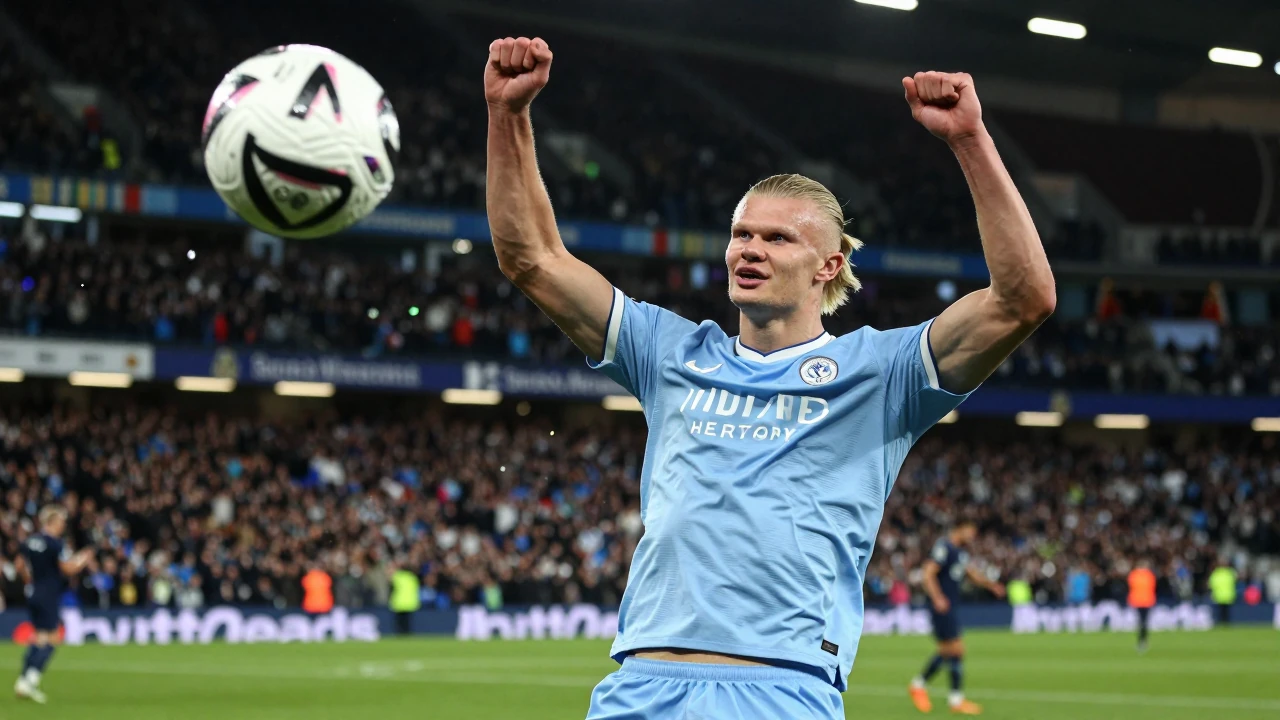 Erling Haaland nets brace in Man City's 4-1 win at Palace after tribute to late King
