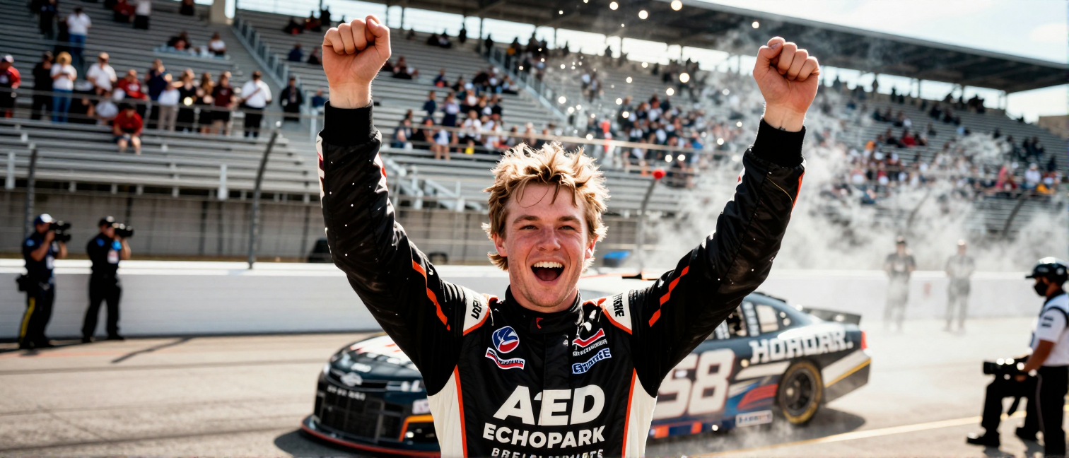 Ryan Blaney Wins at EchoPark Speedway, Celebrates with Motorcycle Laps