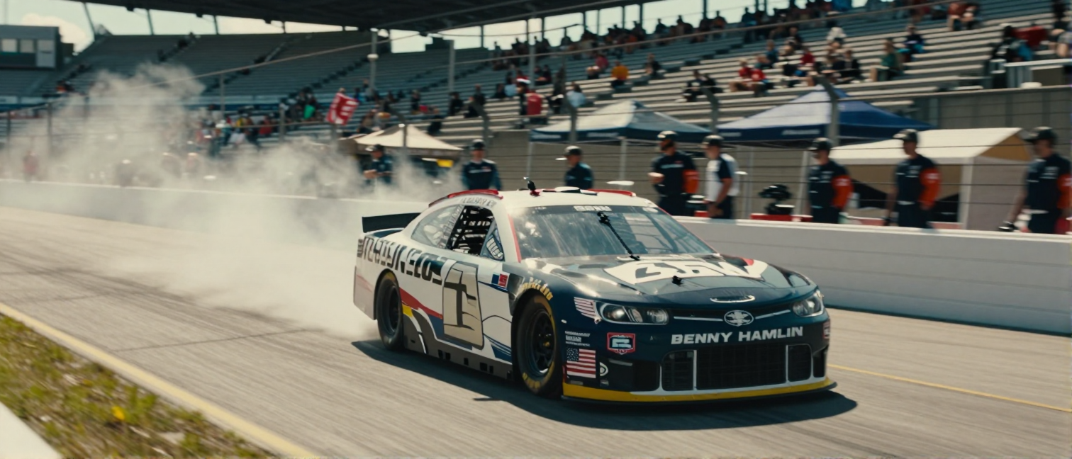 Denny Hamlin Charges to Fourth Pole Award of the Season
