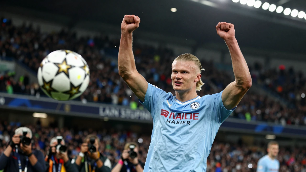 Erling Haaland stars with Champions League double in fiery