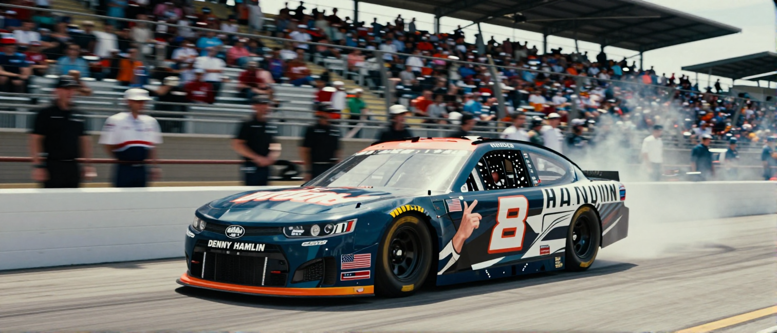 Denny Hamlin’s Gesture to Joey Logano Baffles NASCAR Fans