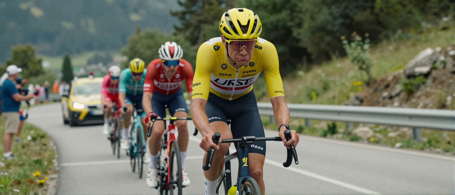 Filippo Ganna's Rival Thymen Arensman Arrives Late to Tour de France Time Trial