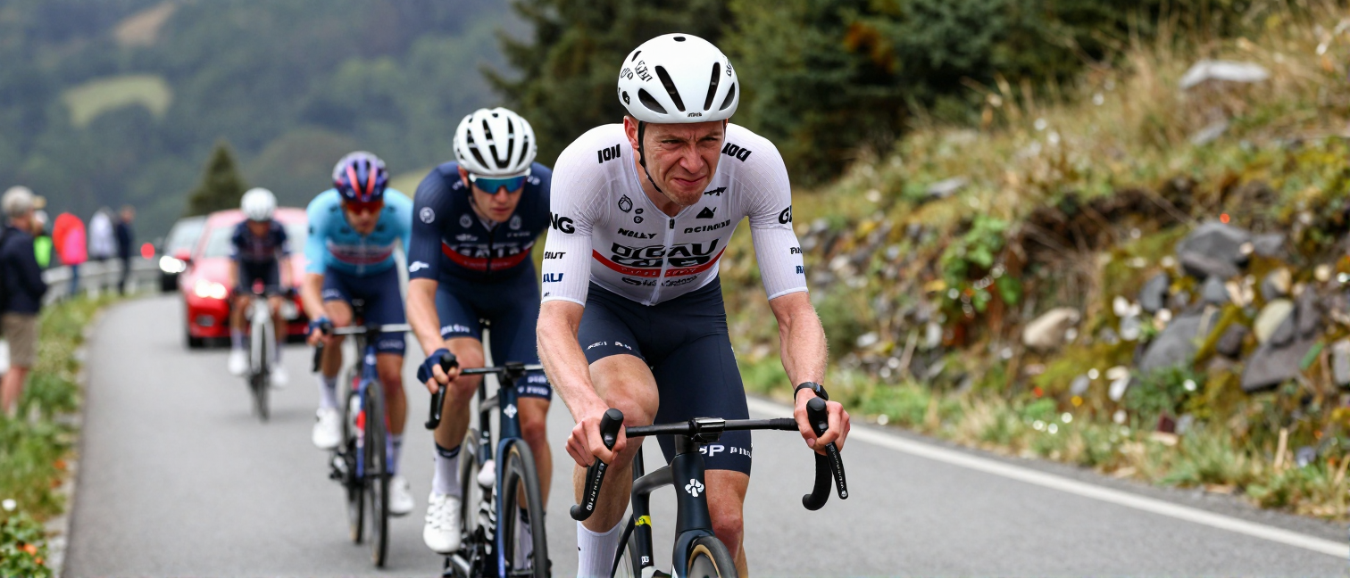Tom Pidcock Crashes at Tour de France Due to Slippery Road Conditions