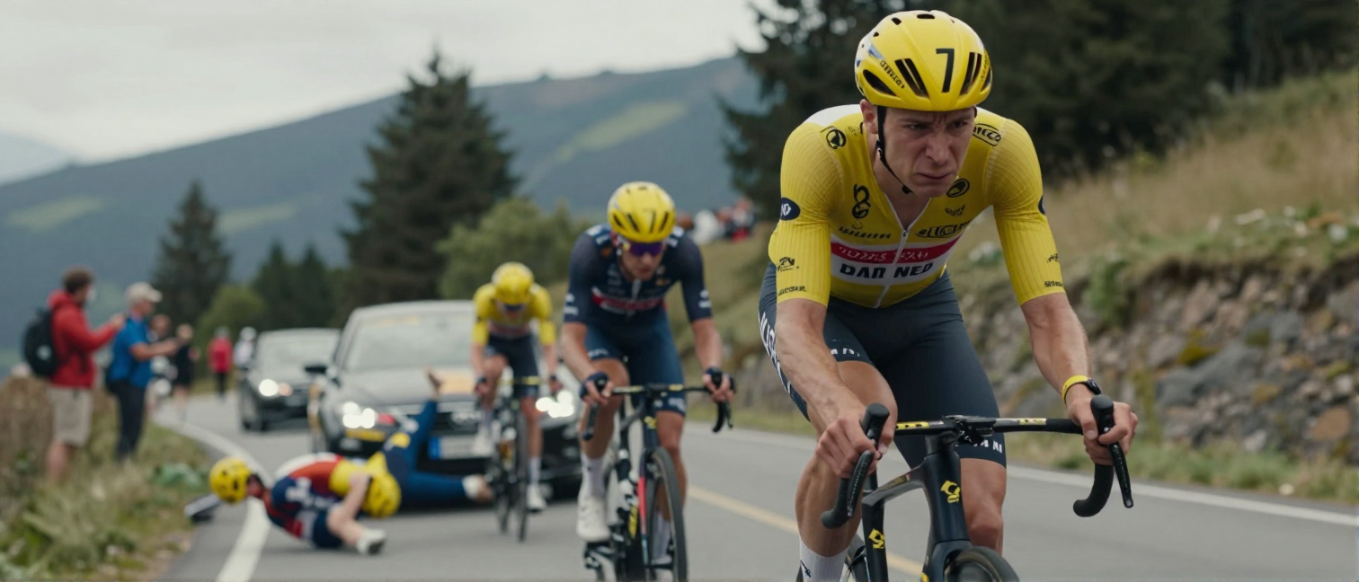 Jonas Vingegaard crashes out of 2026 Tour de France after scary fall