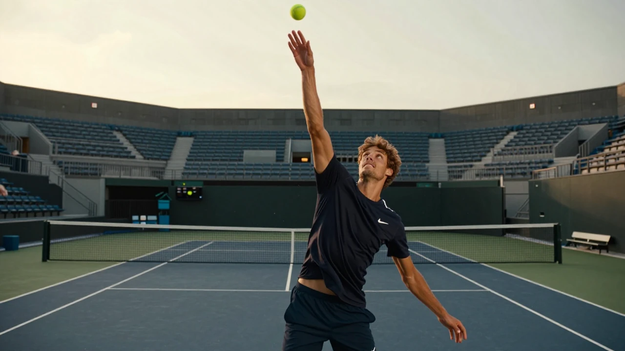 Matteo Berrettini Throws Racket in Frustration at Cincinnati Open Practice