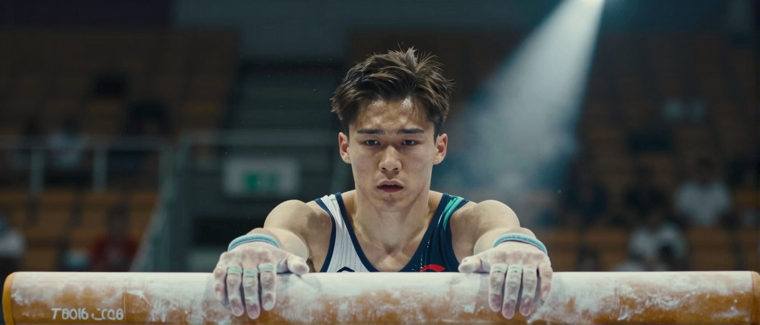Kohei Uchimura Competes in Parallel Bars at 2016 Rio Olympics