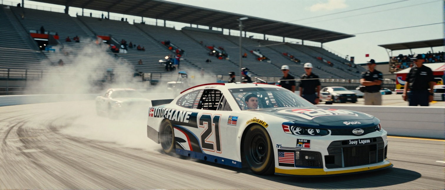 Joey Logano Leads at North Wilkesboro in NASCAR