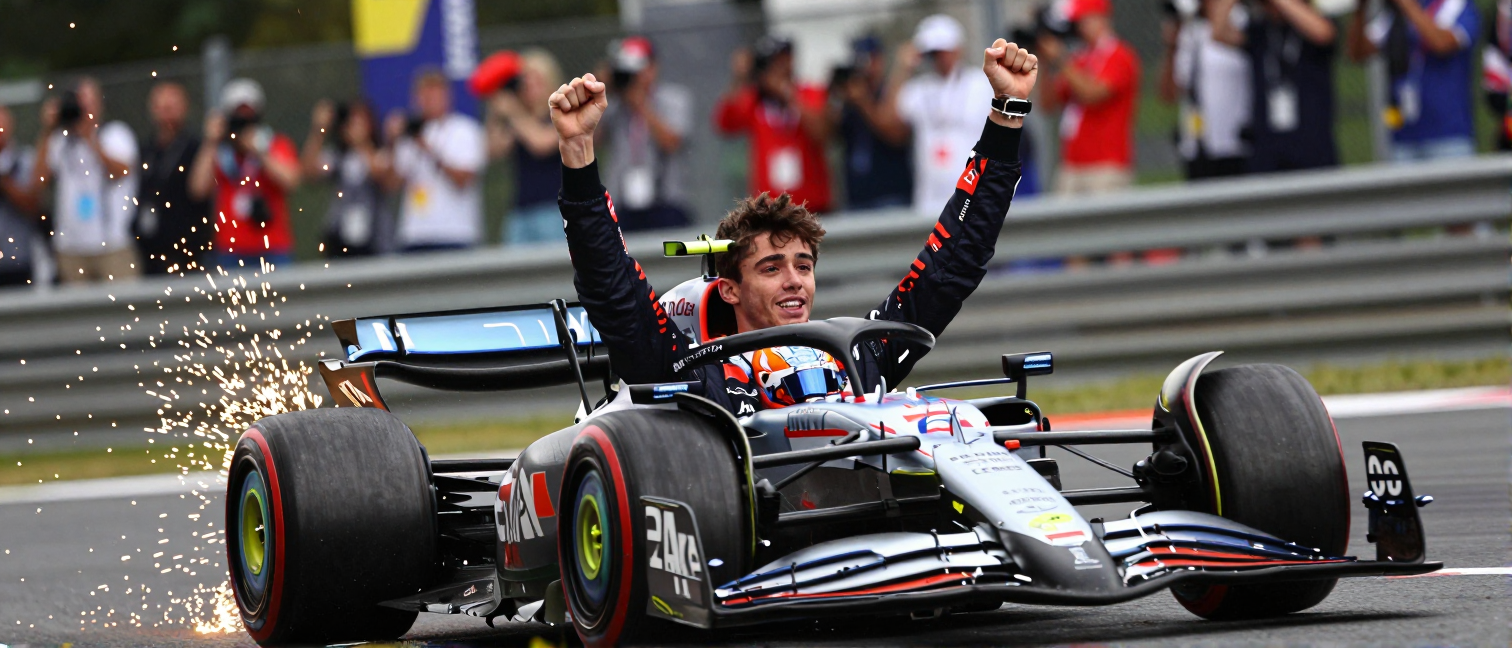 Charles Leclerc narrowly loses Belgian GP to Kimi Antonelli