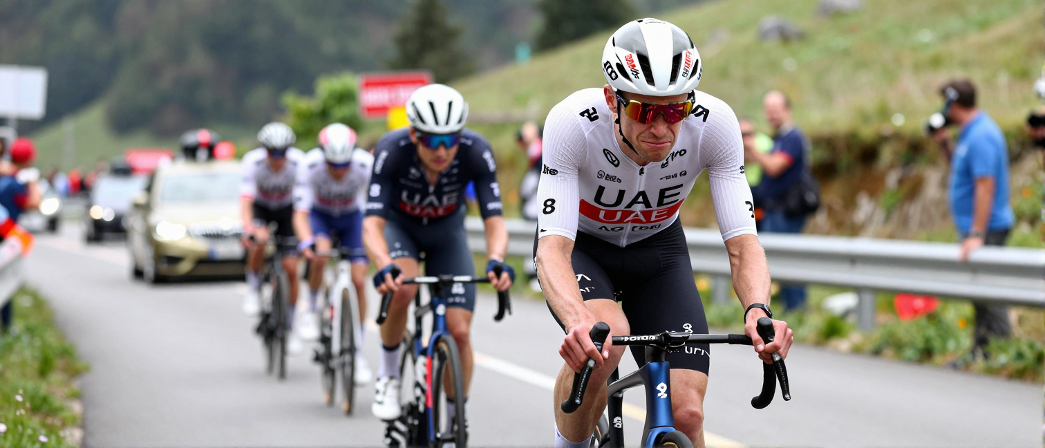 Tom Pidcock's Coach Hails UAE's Tactics After Stage 8 Crash