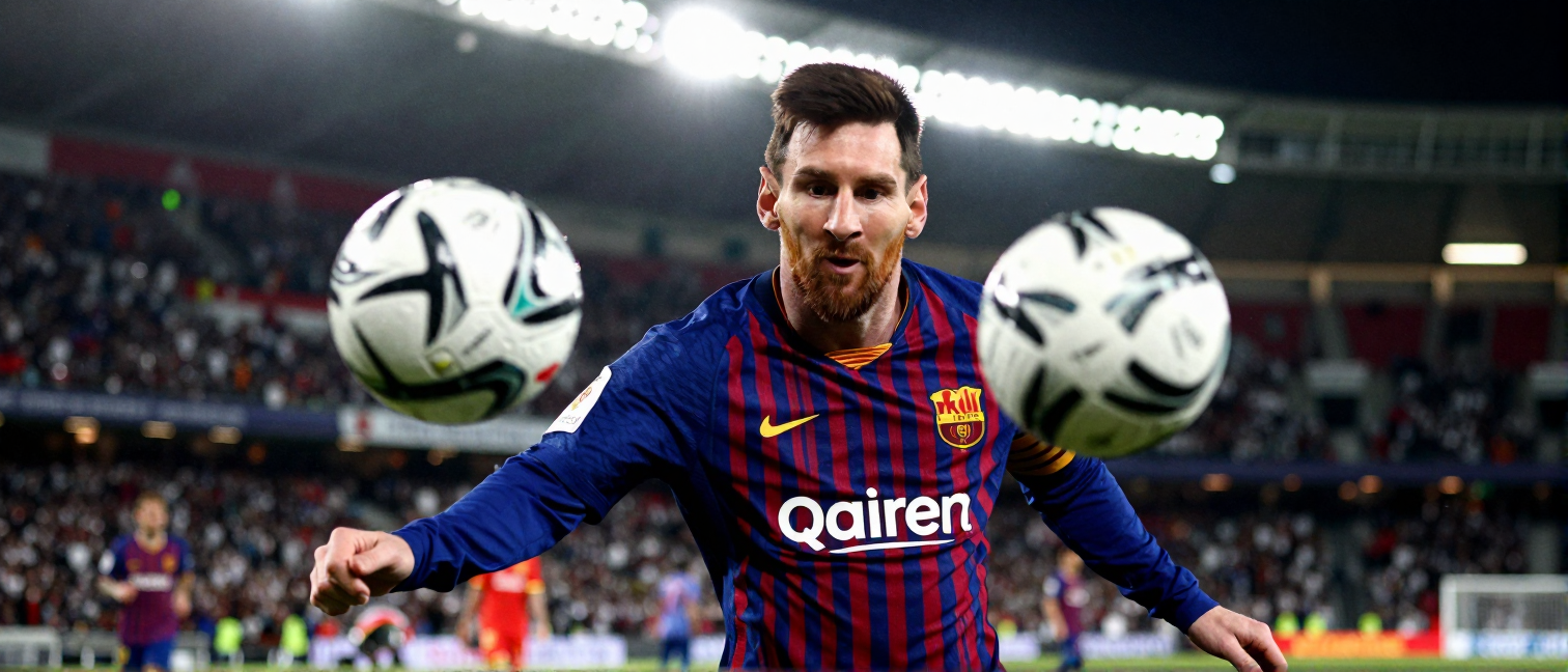Lionel Messi Meets Childhood Photo Opponent in World Cup Final