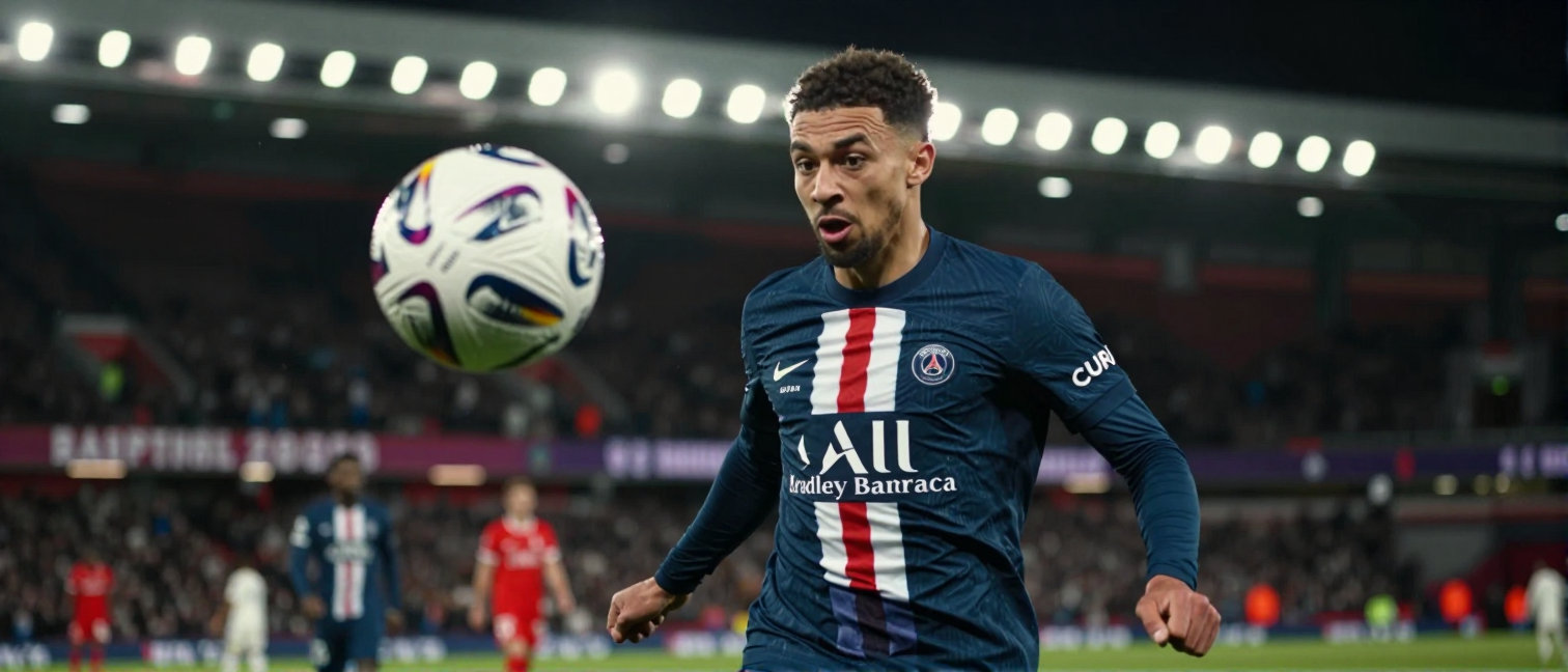 Liverpool step up pursuit of Bradley Barcola as PSG stance shifts