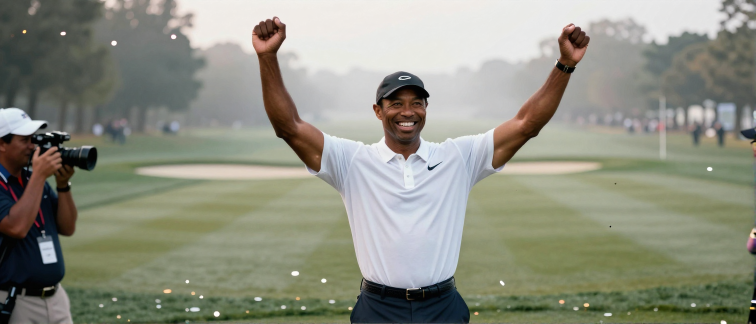 Tiger Woods' caddie breaks routine to watch Ryan Fox win Open Championship