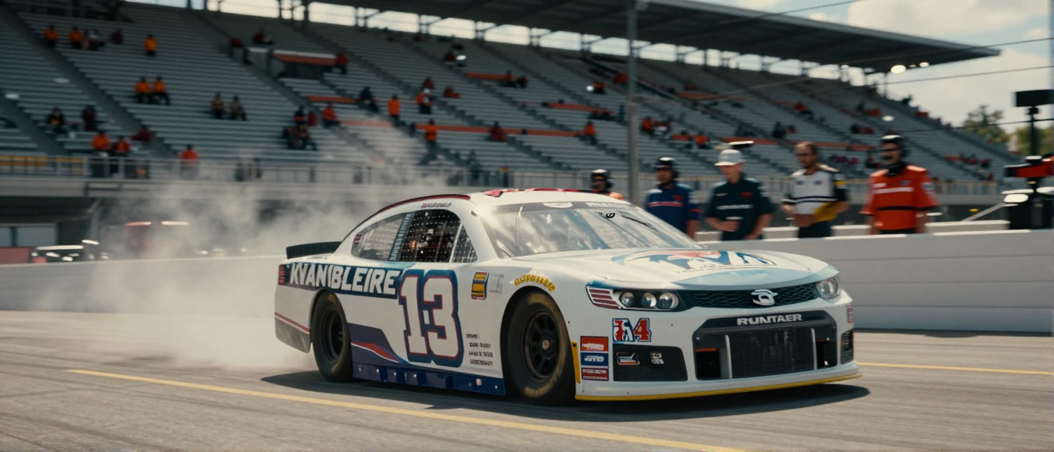 Ryan Blaney Fights for Position in Atlanta Overtime