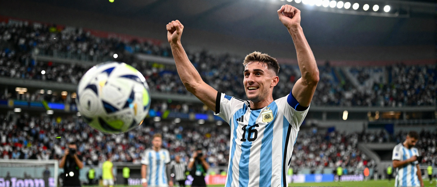 Alexis Mac Allister Leads Argentina to Historic Win, One Step from Back-to-Back World Championship