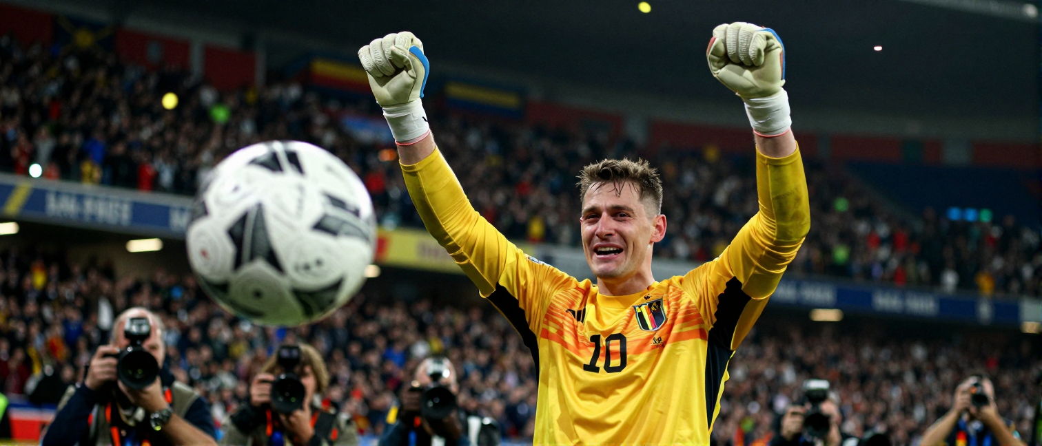 Thibaut Courtois forced off in tears as Belgium’s Spain loss turns on Lammens error