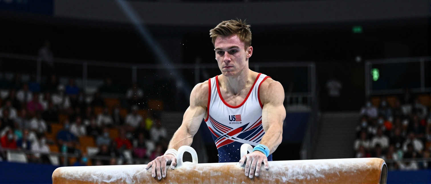 Stephen Nedoroscik dominates pommel horse at US Olympic Trials