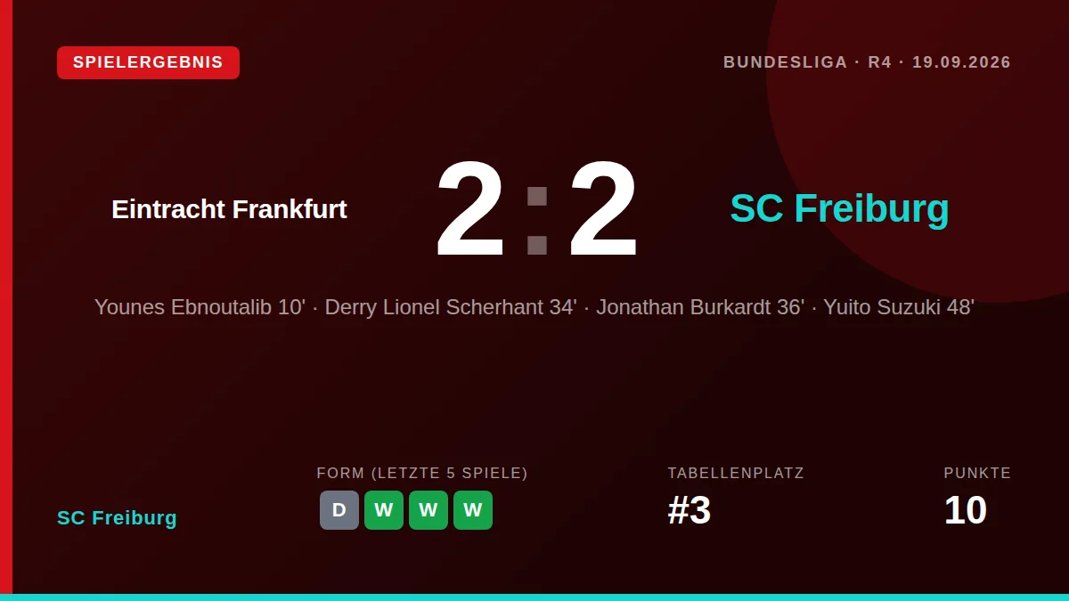 SC Freiburgs Trainer Julian Schuster freut sich auf die herausfordernde Partie bei Eintracht Frankfurt, während sein Team...