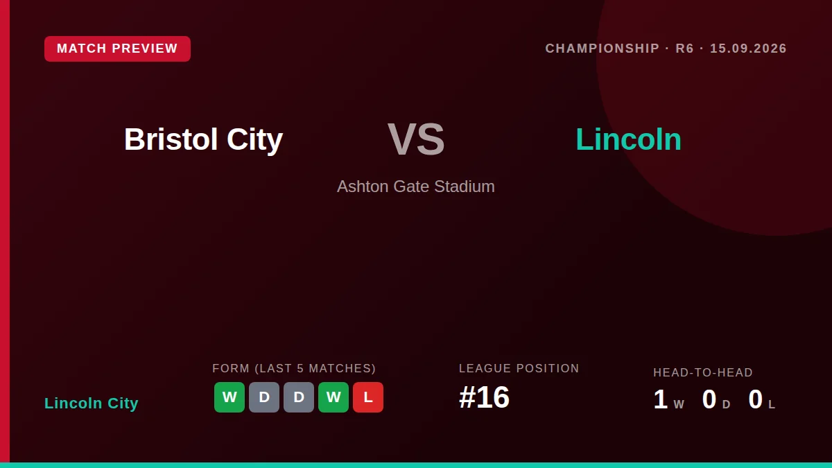 Lincoln City travel to face Bristol City in the Championship on Tuesday, with the Imps seeking a second straight win...