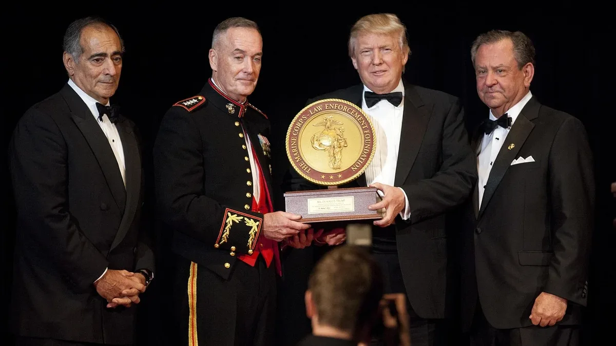 Other Fields: Donald john trump, marine corps foundation, commandants, marine corps, joseph f dunford jr, steven wallace.