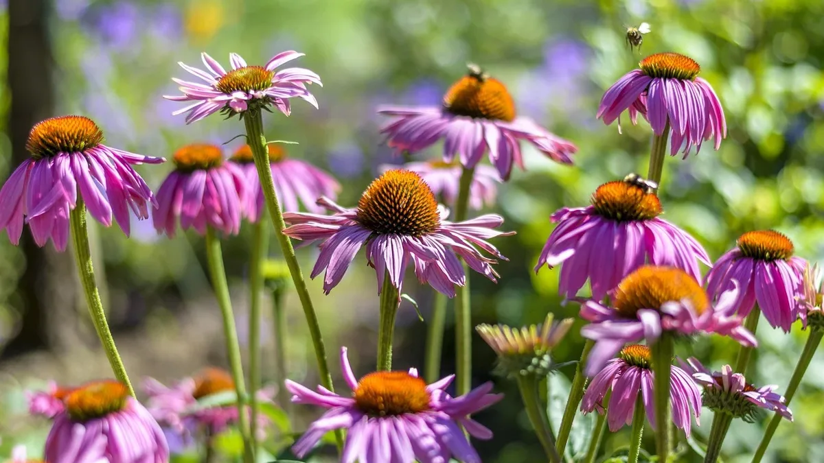 Coneflowers and sea holly create a romantic prairie pairing that bridges summer and fall with shimmering color and...