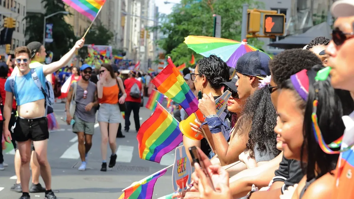 Policy Areas: Gay pride, parade, pride, rainbow, homosexual, flag.