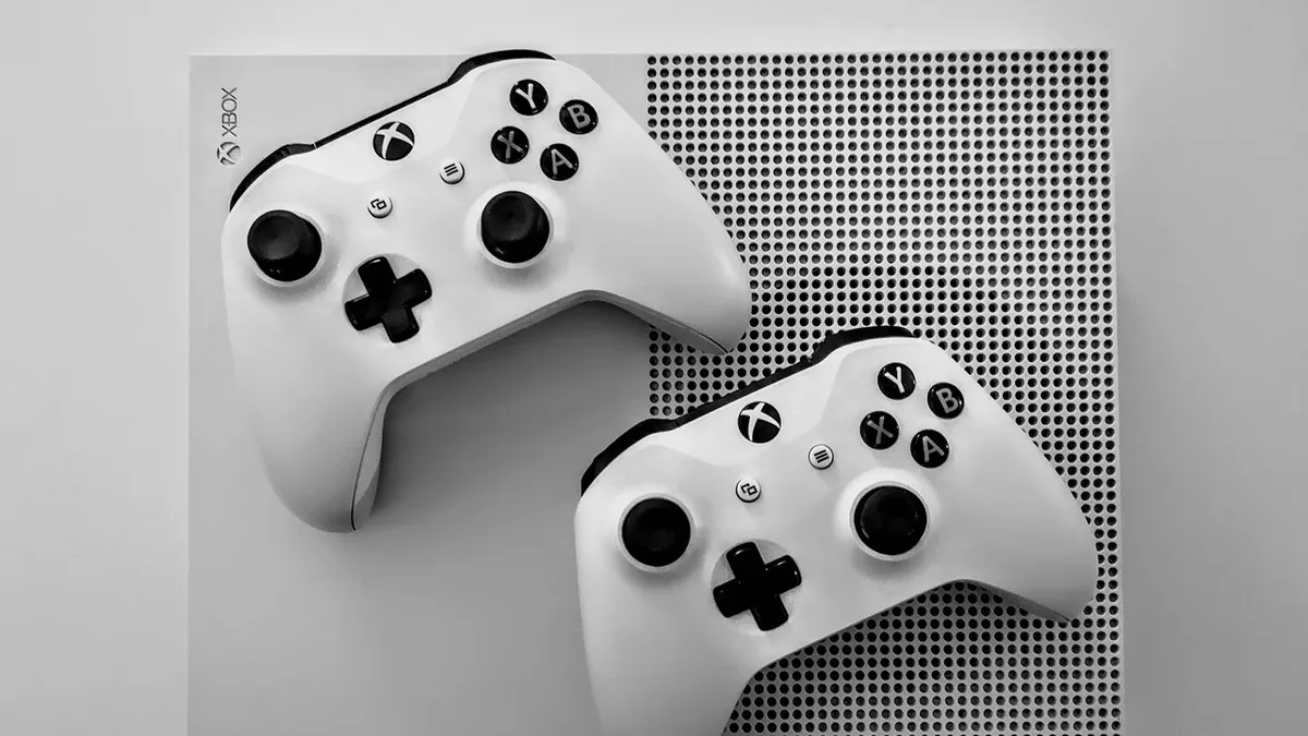 Teams: Xbox, game console, games, console, controller, leisure time. Esports background