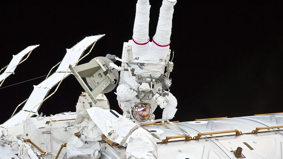 NASA astronaut Anil Menon and ESA astronaut Sophie Adenot successfully installed a replacement for the failed...