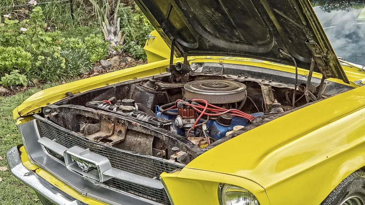 Marques: A 1969 Ford Mustang Boss 302, one of 649 built in Bright Yellow, is being offered in an online auction