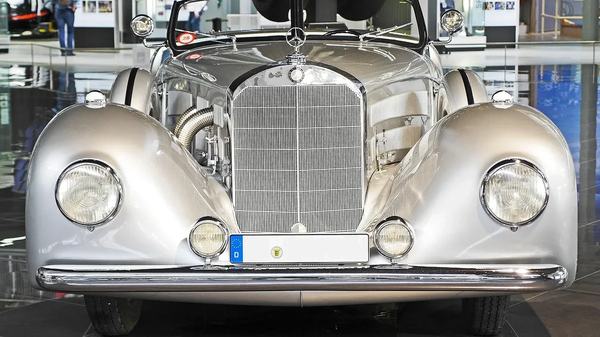 A 1969 Mercedes-Benz 280SL, bought new by a Cincinnati dentist in 1968 and now owned by his son, is a regular competitor...