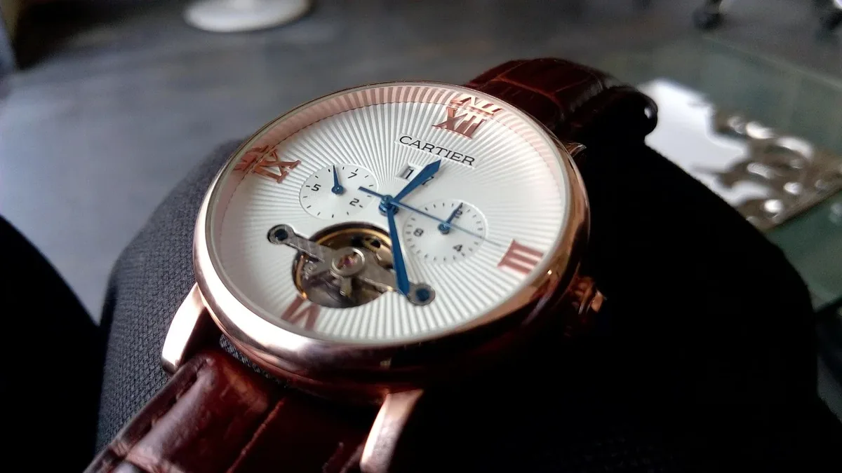 A unique white gold Cartier Cheich wristwatch, one of only five known examples, has sold for a record $3.4 million at a...