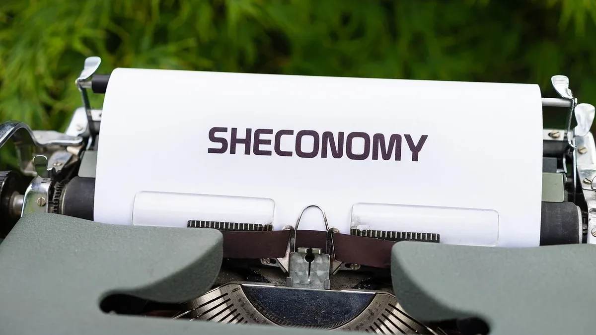 Care Systems: Typewriter, sheconomy, women empowerment, feminist, feminism, economy.