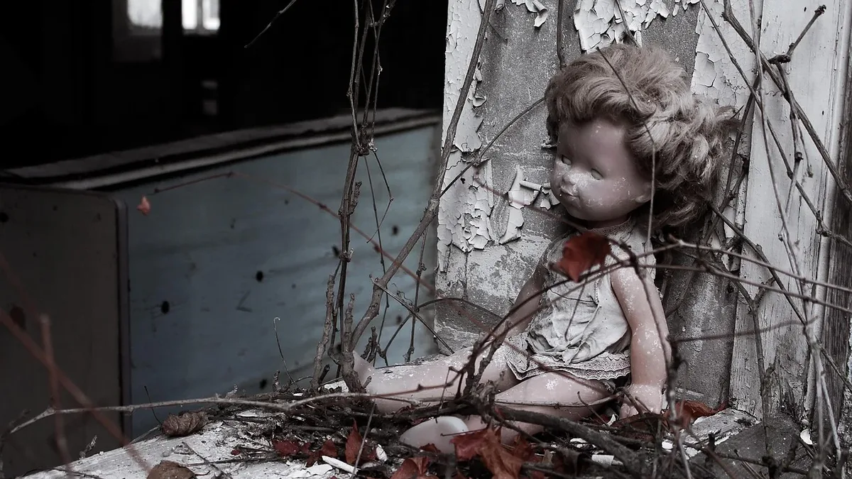 Response: Radiation, chernobyl, disaster, doll, radiation disaster, danger.