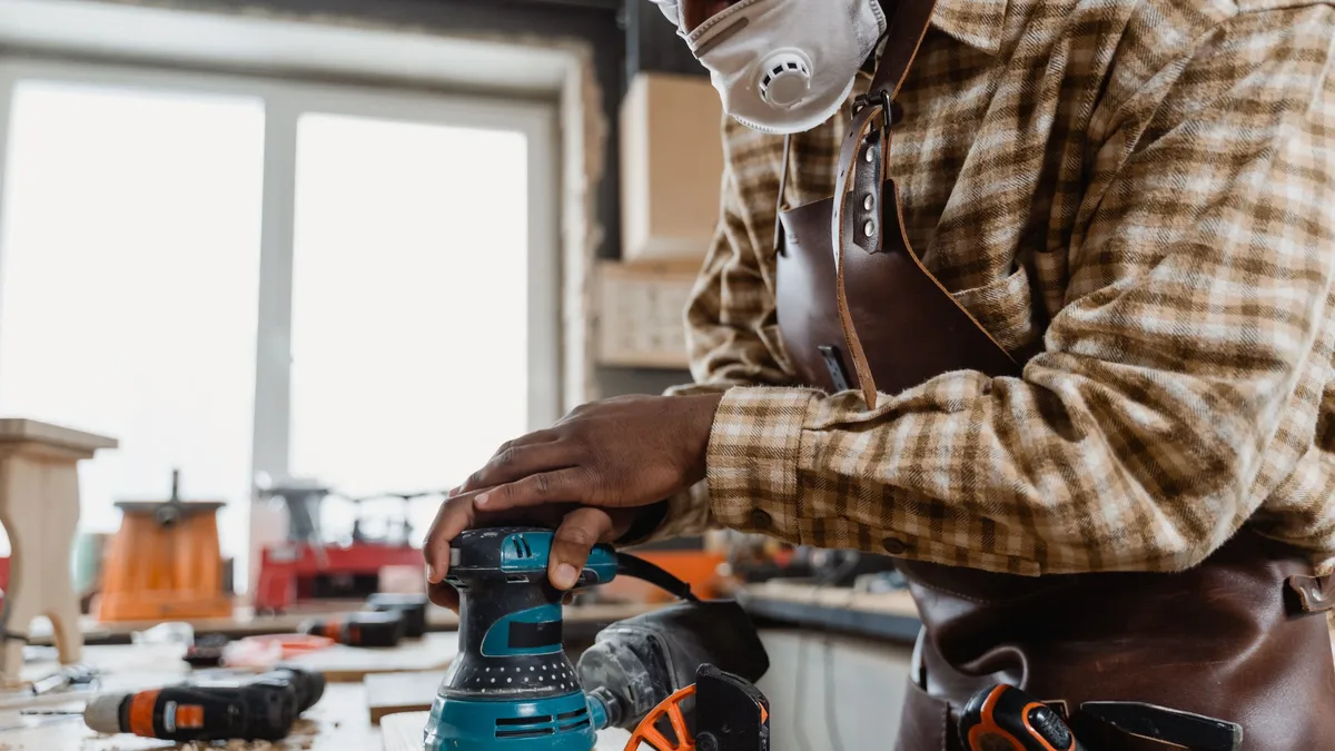 A woodworking guide details the uses, maintenance, and safety for stationary disc and belt sanders, emphasizing their...