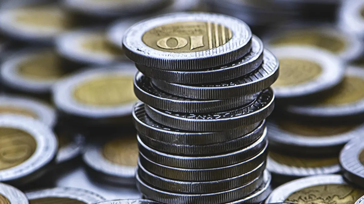 Prices: Many, coins, currency, finance, free background, value.