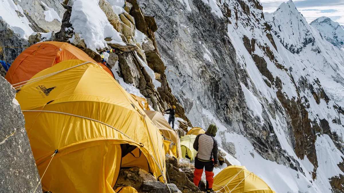A hiker in his 20s was rescued from Washington's Goat Rocks Wilderness after a severe winter storm collapsed his tent...