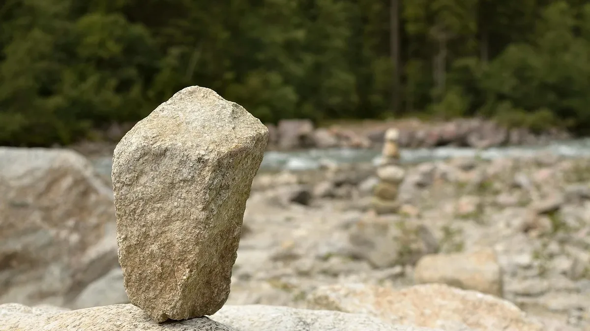 Safety Society: Balance, stone, duration, framed, system, artificial.