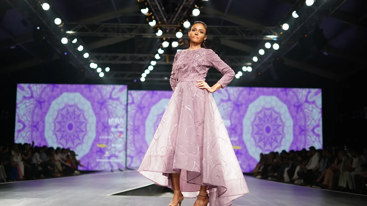 Model Bhavitha Mandava made her BoF 500 debut at the Paris gala on October 3, 2026, wearing a custom Chanel Fall 2027 dress