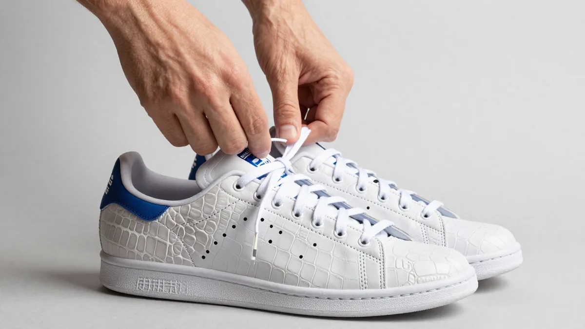 adidas has released two new Stan Smith sneakers featuring crocodile skin finishes, available for purchase on SVD's website