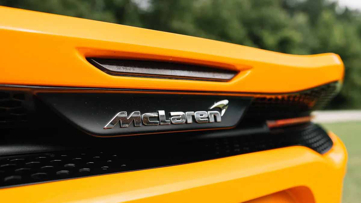 McLaren Racing and Central Saint Martins unveiled a 12-look collaborative collection at a London Fashion Week event...