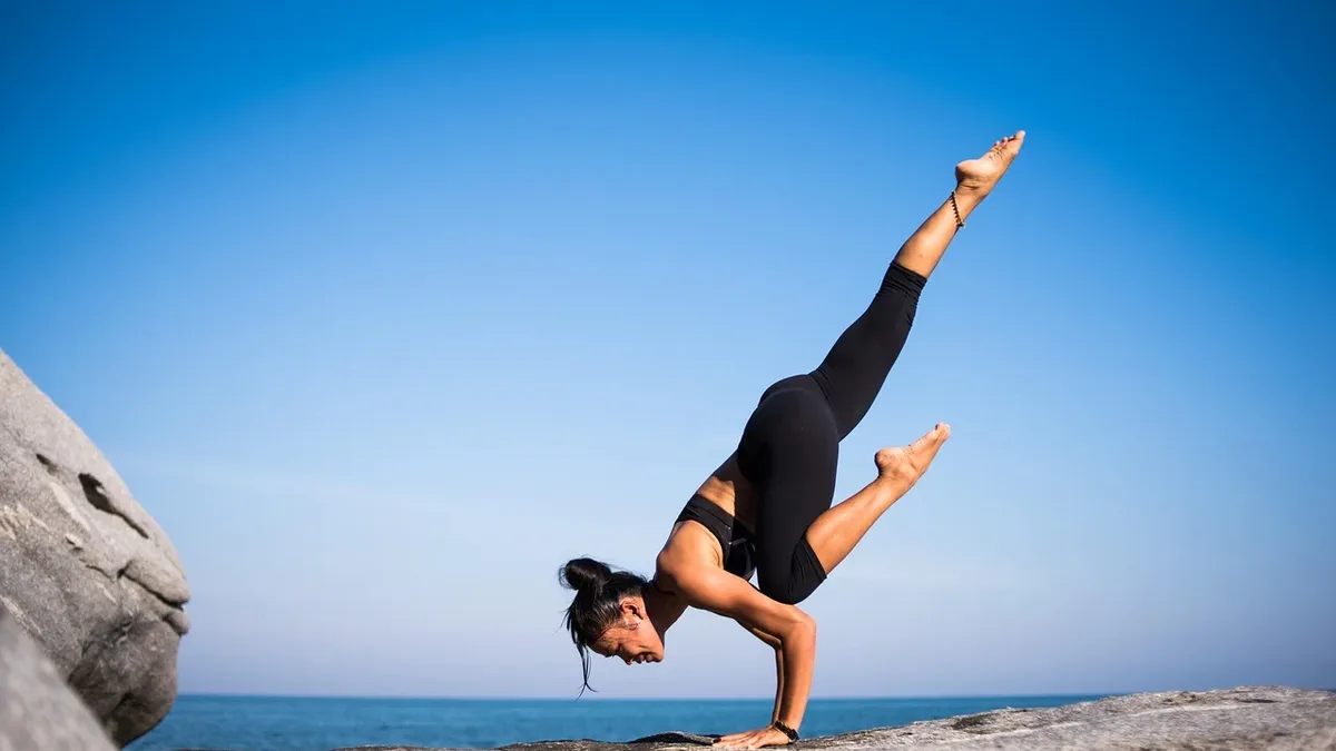 Movement: Yoga, strength, woman, balance, balancing, fit.