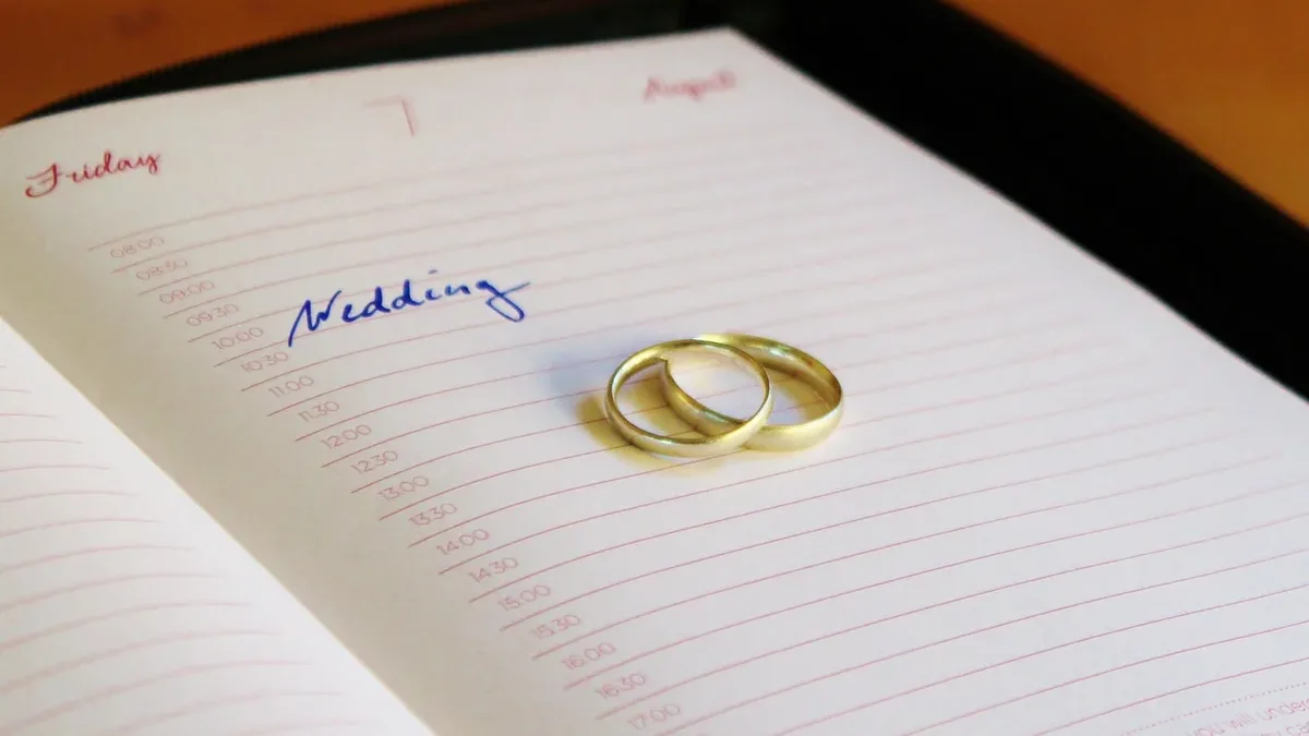 A wedding planning website advises couples to manage pre-wedding stress by stepping away from the to-do list, creating a...