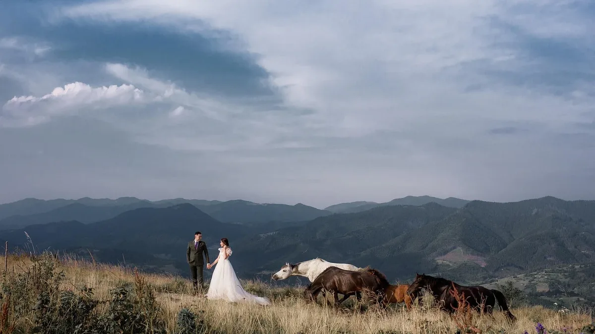 Money: Nicole and Trace married at Lima's National Peruvian Paso Horse Association, a venue tied to her childhood