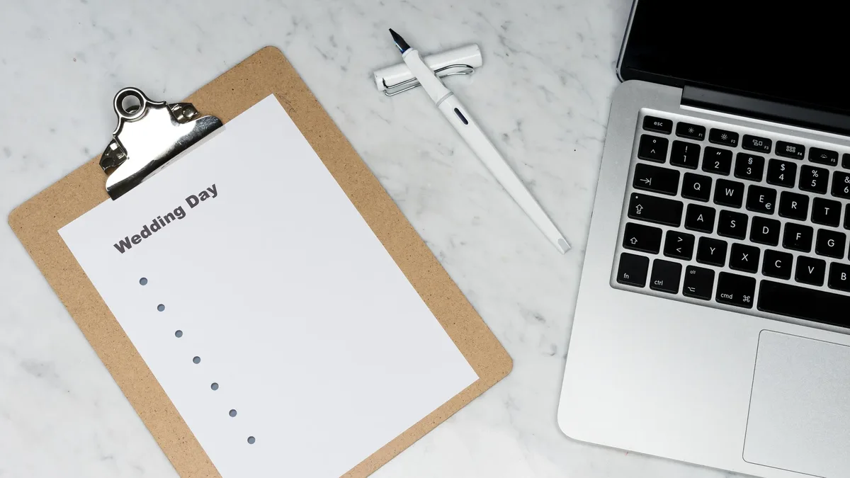 A final week wedding checklist covers guest lists, beauty appointments, supplier confirmations, and packing essentials to...