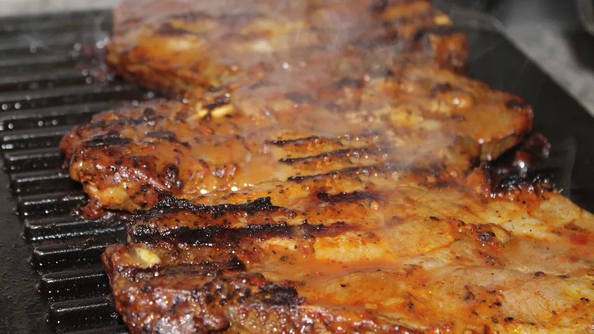 A recipe for grilled lamb rib chops uses a cumin and Sichuan peppercorn marinade for a savory, non-traditional flavor